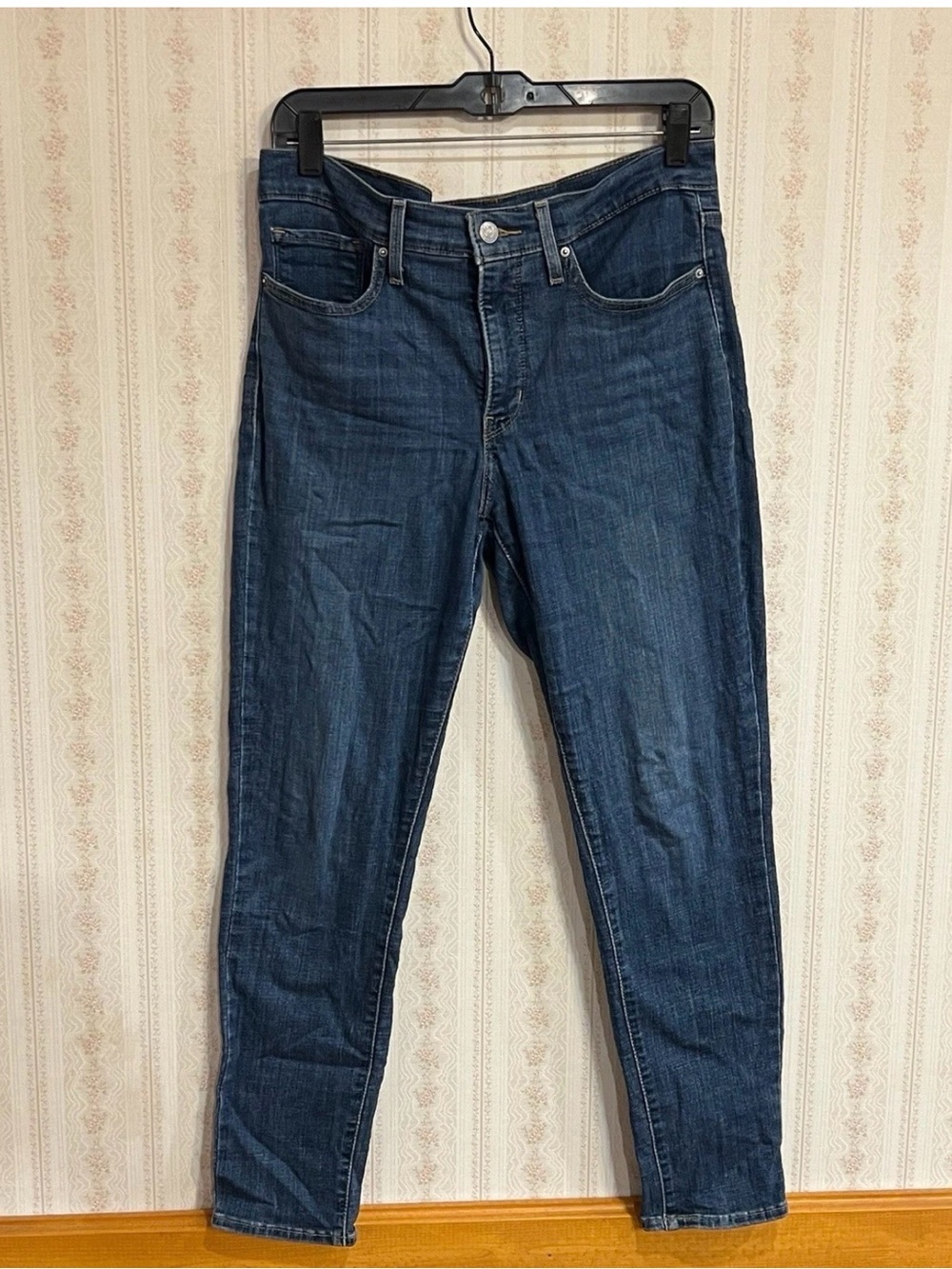 Dark Wash Straight Leg Jeans